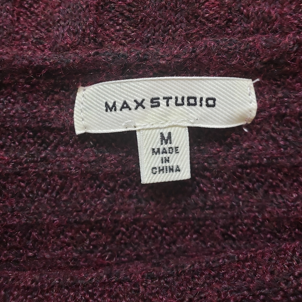 Max Studio Split Neck Ribbed Pullover Sweater - image 7